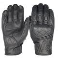 Motorbike Gloves Retro Real Leather Motorcycle Gloves Full Finger Touch Screen Race Riding Motocross Men Motorcycle Accessories Motorcycle Gloves (Color : 546-Black, Size : L)