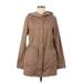 Cole Haan Jacket: Mid-Length Brown Solid Jackets & Outerwear - Women's Size Medium