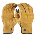 Motorbike Gloves Retro Real Leather Motorcycle Gloves Full Finger Touch Screen Race Riding Motocross Men Motorcycle Accessories Motorcycle Gloves (Color : 540-Yellow, Size : XL)