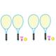 Abaodam 2 Sets Fitness 2 in 1 Badminton Racket