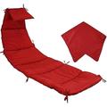 Outdoor Hanging Lounge Chair Replacement Cushion And Umbrella Fabric - For Floating Chaise Lounger Outdoor Hanging Hammock Patio Swing Chair (without Bracket),D