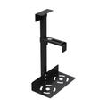 Ruuizksa Adjustable Host Box Stand, Versatile Use Under Desk or On the Wall, Side CPU Stand, Lift Up Black