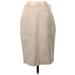 White House Black Market Casual Skirt: Tan Solid Bottoms - Women's Size 4