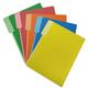 Qtynudy Manila Color Five-Color Single-Page Folder Single-Piece Folder Office Data Classification