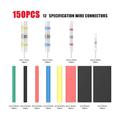 150PCS Mix Waterproof Seal Solder Wire Connector Insulate Wiring Heat Shrink Tube Tubing Car Electrical Cable Tube Kit