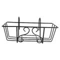 POPETPOP 4 Pcs Hanging Balcony Flower Iron Hanging Planter Square Vase Plant Pot Holder Plant Shelf Hanging Wall Planter Plant Stand Hanging Planter Pot Vintage Wrought Iron Window Frame