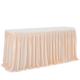 Table Skirt Tulle Table Skirt Pleated Ruffle Tablecloth For Wedding Decoration Birthday Party Baby Shower Tutu Veil Dining Table Decoration Table Skirting ( Color : Champagne , Size : 14(ft) H30in )