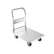 Push Cart Dolly Steel Platform Truck Foldable Handle for Easy Storage Multifunction Transport Moving Hand Truck for Flower Pots PC Push Cart Platform Truck (Size : T5)