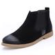 Rongjuyi Chelsea Boot For Man Ankle Boot Slip On Style OX Suede Leather Simple Pure Color British Style Boots (Color : Black, Size : 7.5 UK)