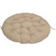 CROMMA Terrace Hanging Swing Chair Cushion Large Round Papaya Cushion Cushion Cover for Home, Hanging Basket Cushion Hammock Rocking Chair Round Seat Cushion-khaki-60x60cm (24x24in)