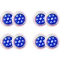 Indoor/Outdoor Roller Skate Wheels Inline Skate Wheels 85A Hardness 110mm Replacement PU Wheels Speed Skating Wheel without Bearings 8 Pack,Blue