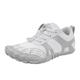 EMAlusher Women's Shoes, Trainers, Women's White, 2024 Barefoot Shoes, Breathable Road Running Shoes, Casual Lightweight Leisure Shoes, Outdoor Tennis Shoes, Walking Shoes, White, 6 UK