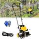 ELzEy Rotavator Cultivator Rotavator,6 Blades,tillage depth 22cm,Plow width 45cm,Folding Rotary Motor Hoe,for Lawn,Vegetable Patch for Garden Vegetable Plots.