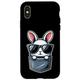 Hülle für iPhone X/XS Ostern Cool Bunny Rabbit Sonnenbrille Tasche Herren Damen Kinder