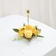 Artificial Flowers Yellow Flowers Fake Flowers For Garden,Decorative Artificial Flowers,Plastic Flowers For Outdoors,Silk Flowers Diy For Wedding Bouquets Home Decorations