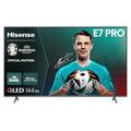 Hisense 65E7NQ Pro 164 cm (65 Zoll) Fernseher, 4K UHD, QLED, Smart TV, Total HDR, Dolby Vision IQ Atmos, 144Hz (VRR), HDMI 2.1, Game Mode PRO, Triple Tuner, Alexa Built-In, Dunkelgrau, [2024]