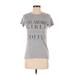 Gilmore Girls Short Sleeve T-Shirt: Gray Graphic Tops - Women's Size X-Small