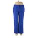 Donna Ricco Dress Pants - Mid/Reg Rise: Blue Bottoms - Women's Size 12