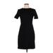 J.Crew Mercantile Casual Dress - Sheath Crew Neck Short sleeves: Black Solid Dresses - Women's Size 8