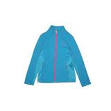 Spyder Track Jacket: Blue Jackets & Outerwear - Kids Girl's Size Medium