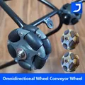 2PCS 58mm Nylon Omni Wheels Easy Roller Wheels for Brompton Extension Rod Telescopic Bike Rear Cargo