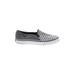 Keds Sneakers: Slip On Platform Casual Gray Stripes Shoes - Women's Size 7 1/2 - Almond Toe