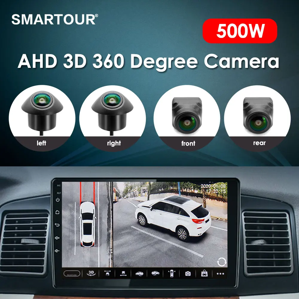 500w für Android mit eingebautem app 3d um ansicht auto kamera panorama bilds ystem kamera autozubehör Image