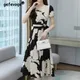 Elegant Fashion Casual Floral Bandage Tunic Dresses Summer 2022 New Short Sleeve V-Neck Loose