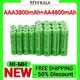 1.2V AA 4800mAh NI-MH Rechargeable Batteries+1.2 V AAA 3800 MAh Rechageable Battery NI-MH Battery +