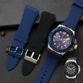 Silicone Watch Strap for Guess Watch U0247g3 W1058g2 W0040g3 Waterproof Sweat-Proof Soft Comfortable