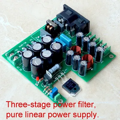 DIYERZONE 50W DC LPS Ultra-Low Noise Linear Power Supply Board Netzteil DC5V DC9V DC12V DC15V DC19V Image