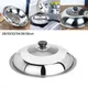 Wok Lid Pot Lid Combined Vegetable Cover 36CM Kitchen Supplies Pot Lid Stainless Steel 28CM 32CM