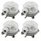 4X Air Differential Pressure Switch 50-500Pa Adjustable Micro- Pressure Air Switch