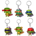 Rise of the Teenage Ninja Turtles Action Figure Leonardo Michelangelo Keychain Collection Toys