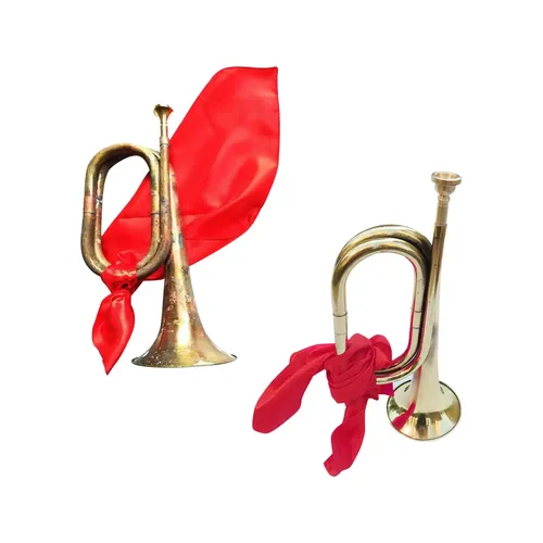Kavallerie Trompete mit Mundstück klassischen Stil marschieren Signalhorn blasen Signalhorn Messing