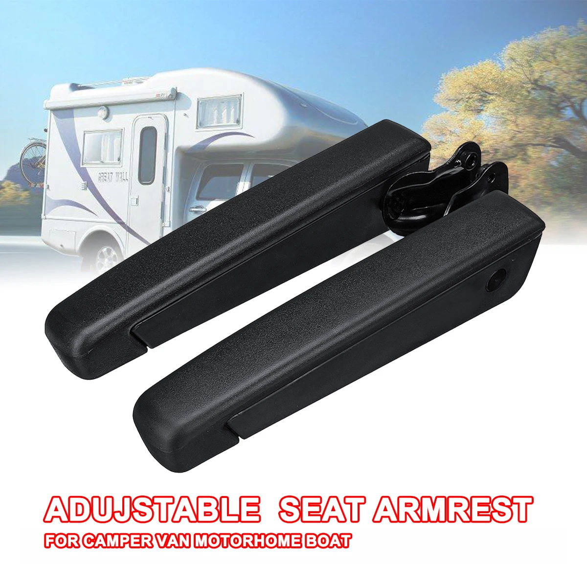 Linke/rechte Seite Auto RV Sitz Armlehne verstellbarer bequemer Hand halter für Wohnmobil Wohnmobil Boot Universal Image
