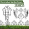 Decorative Garden Fence Outdoor Plastic Lawn Border Folding Landscape Fencing Multifunctional Garden