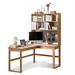Recon Furniture 47.24" Solid Wood L-shape Desk w/ bookshelf,1-drawer | Wayfair Desk0322TB5207369780994RF120
