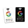 Recensioni di Google le carte NFC aumentano le tue recensioni materiale in PVC durevole