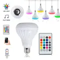 Ampoule à couleur changeante RGBW E27 musique RGB Bluetooth avec télécommande lumière LED pour