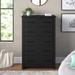 Zipcode Design™ Walter 5 Drawer 30.7" W Dresser Wood in Black | Wayfair 2FDD3534325D47788BB99D317449107D