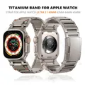 Bracelet en titane pour Apple Watch Band pour homme bracelet en métal pour iWatch Series 9 8 7