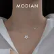 MODIAN-Collier pendentif brillant en argent regardé 925 pour femme bijoux fins or rose document