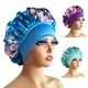 Bonnet artificiel astique en Satin pour Femme 1 Pièce Large Bande pour Nuit Perte de Cheveux