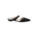 Ann Taylor Mule/Clog: Black Print Shoes - Women's Size 7 1/2 - Pointed Toe