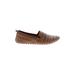 Spring Step Flats: Brown Solid Shoes - Women's Size 38 - Almond Toe