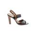 Elie Tahari Heels: Brown Solid Shoes - Women's Size 37 - Open Toe