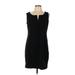 Talbots Casual Dress - Sheath: Black Solid Dresses - Women's Size Large