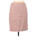 J.Crew Casual Skirt: Orange Stripes Bottoms - Women's Size 10