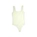 Abercrombie & Fitch Bodysuit: Ivory Solid Tops - Women's Size Small